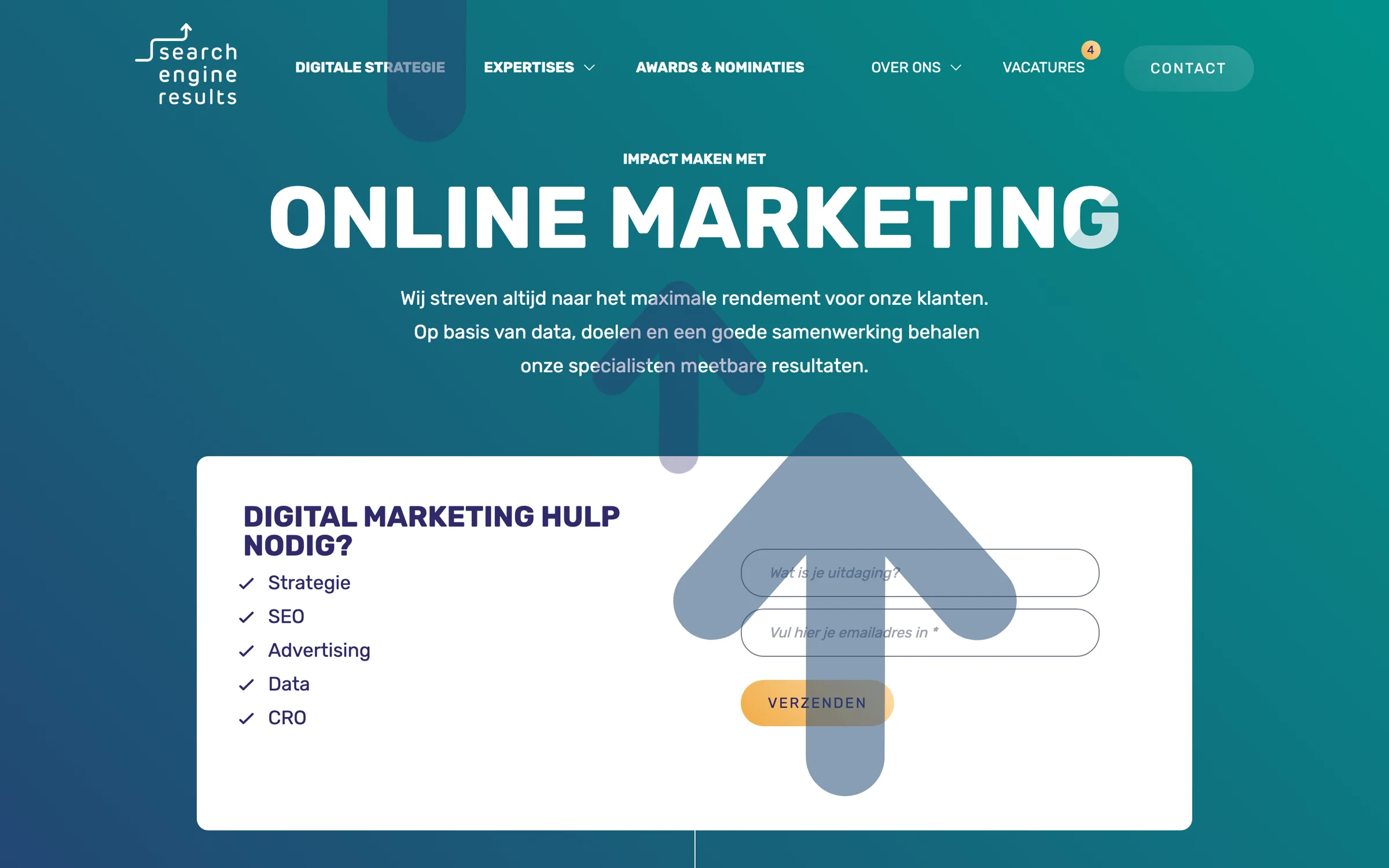 Schermopname van Search Engine Results