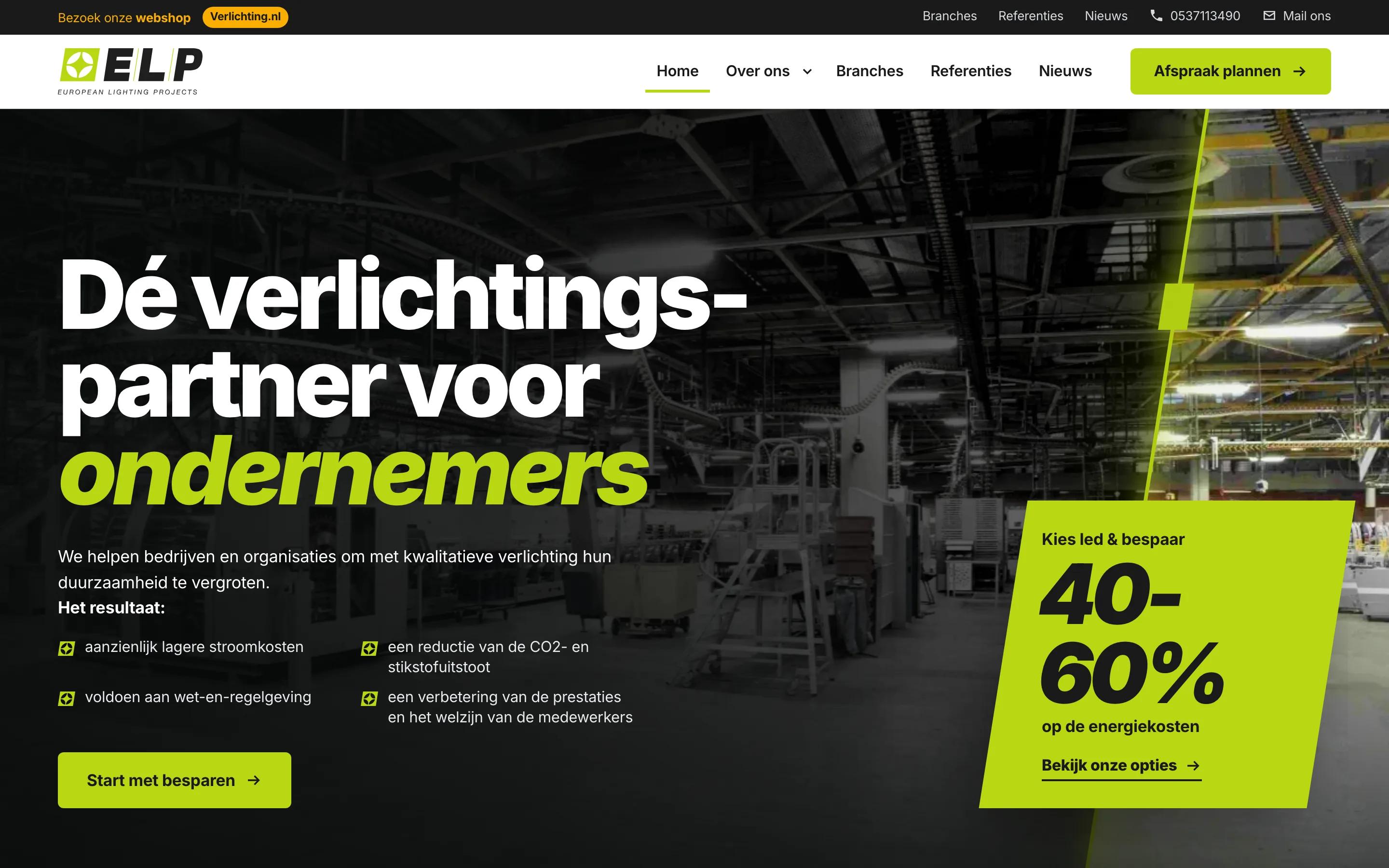 Schermopname van European Lighting Projects